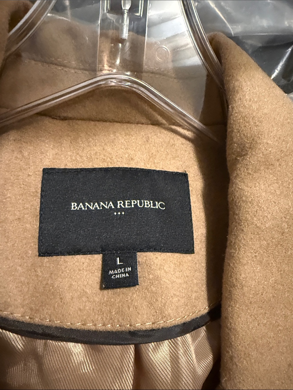Banana Republic Tan Single-Breasted Long Trench Coat - Picture 2 of 3